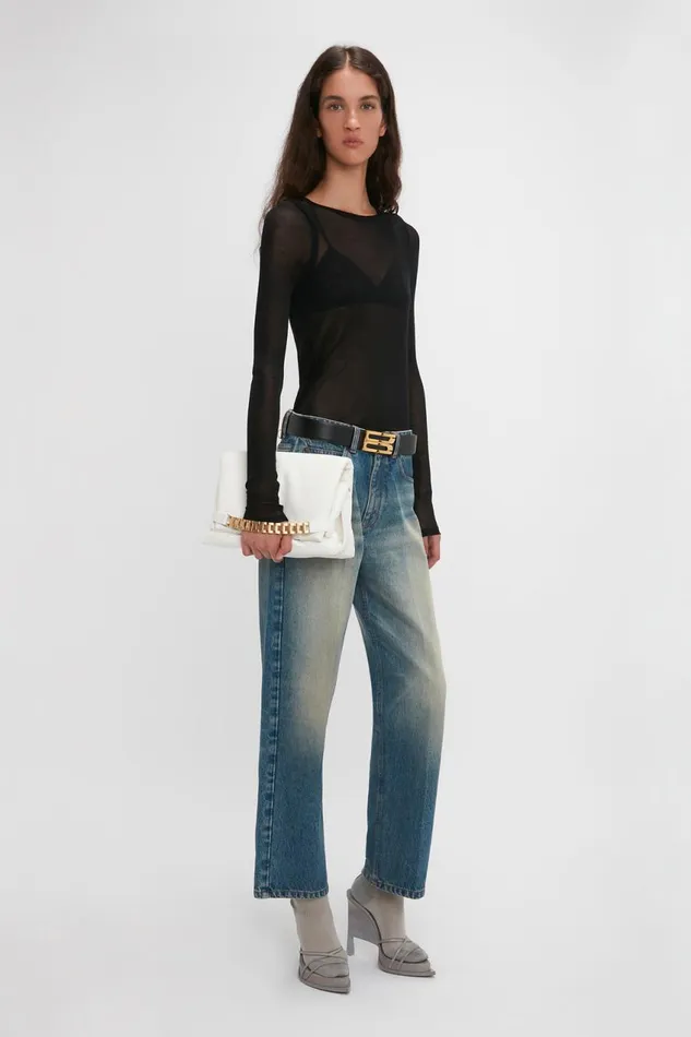 Shirts and Tops Women Victoria Beckham Crew Neck Long Sleeve Top In Black