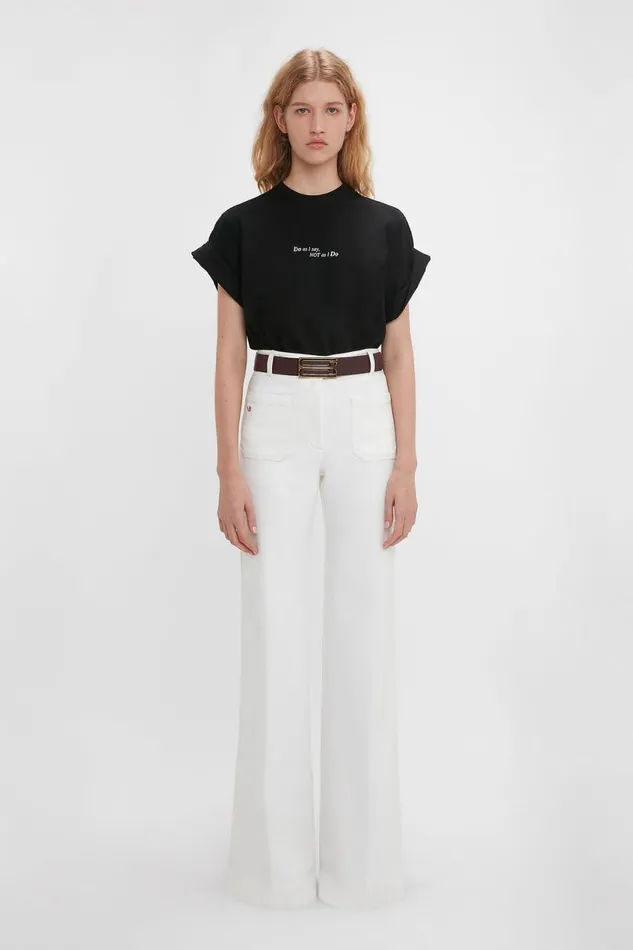 Shirts and Tops Women Victoria Beckham Do As I Say Not As I Do039 Slogan TShirt In Black Shirts and Tops Women Victoria Beckham Do As I Say Not As I Do039 Slogan TShirt In Black