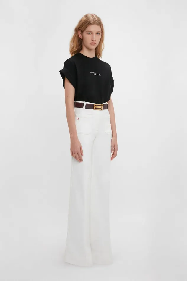 Shirts and Tops Women Victoria Beckham Do As I Say Not As I Do039 Slogan TShirt In Black