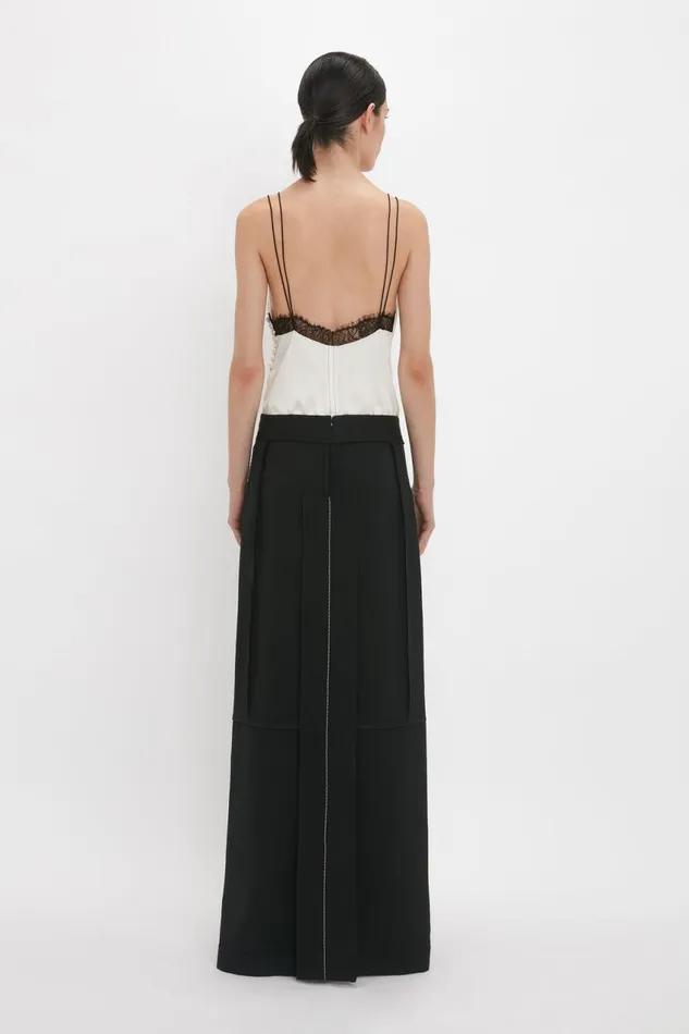 Shirts and Tops Women Victoria Beckham Lace Detail Cami Top In Harvest Ivory