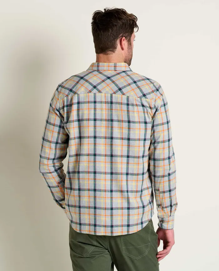 Shirts Flannagan Long Sleeve Shirt Heather Grey ToadandCo Men8217s