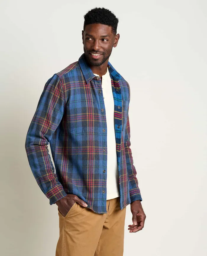 Shirts Men8217s Over And Out Reversible Long Sleeve Shirt Cornflower ToadandCo