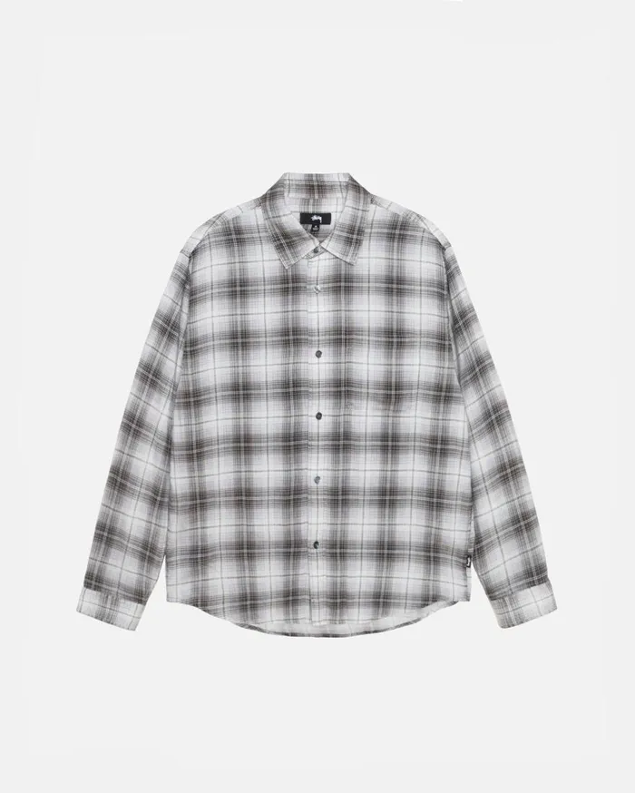Shirts MenWomen Stussy MATTHEW SHIRT LG PRINTED PLAID Brown