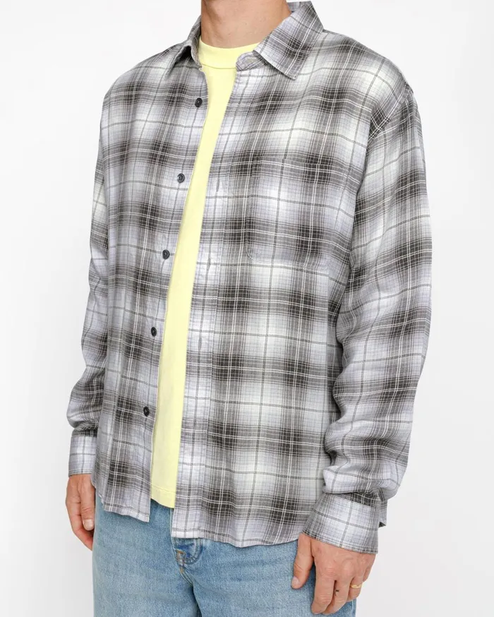 Shirts MenWomen Stussy MATTHEW SHIRT LG PRINTED PLAID Brown
