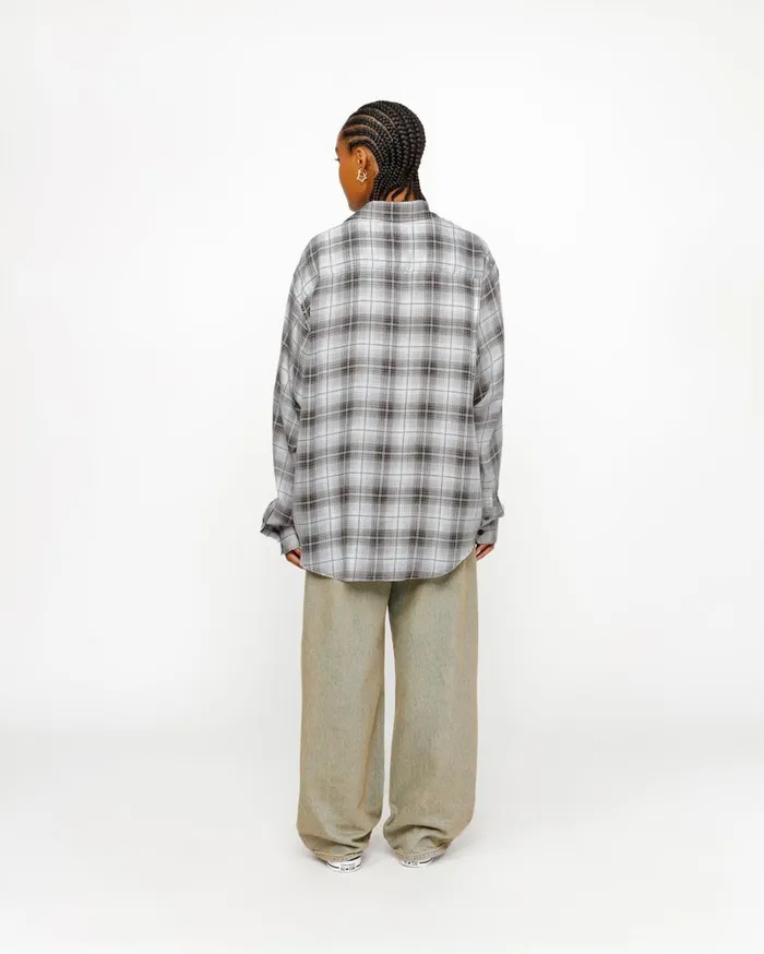 Shirts MenWomen Stussy MATTHEW SHIRT LG PRINTED PLAID Brown