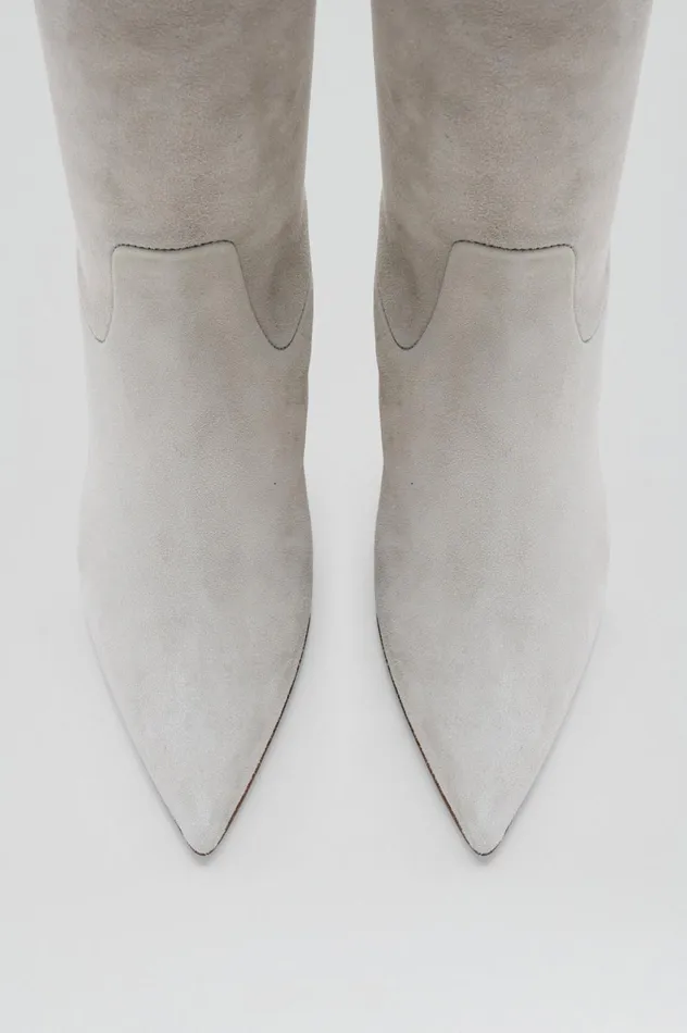 Shoes Women Scanlan Theodore STRETCH SUEDE OVER THE KNEE BOOT 85 Stone Shoes Women Scanlan Theodore STRETCH SUEDE OVER THE KNEE BOOT 85 Stone