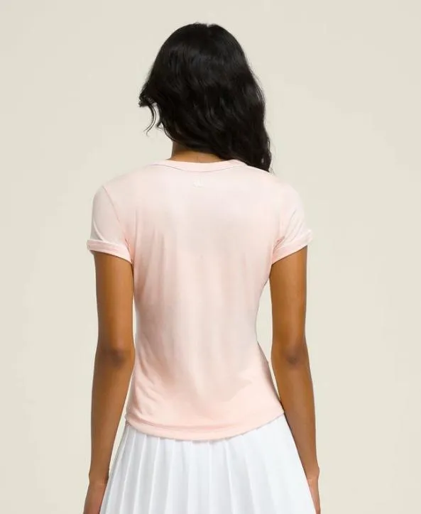 Short Sleeve Shirts Women Wilson All Day Tee Sherbet Short Sleeve Shirts Women Wilson All Day Tee Sherbet