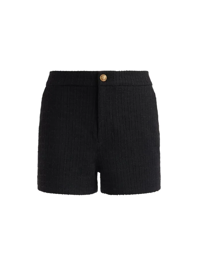 Shorts Women Alice Olivia Ken Tweed Short Black