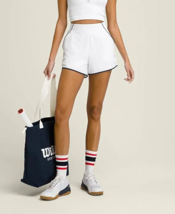Shorts Women Wilson Retro Court Short Bright White
