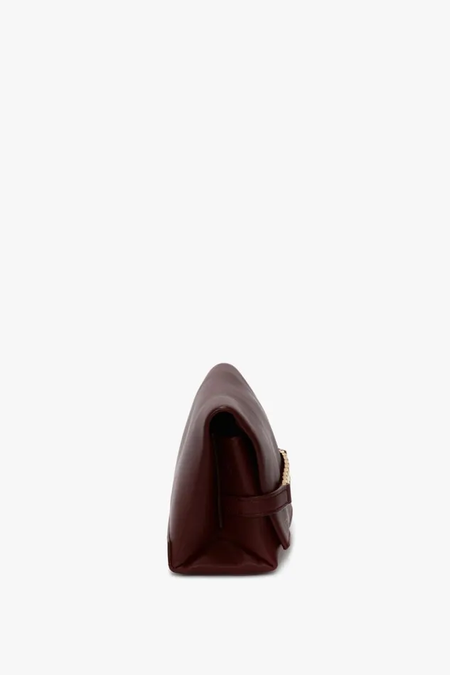 Shoulder Bags Women Victoria Beckham Mini Chain Pouch With Long Strap In Burgundy Leather Shoulder Bags Women Victoria Beckham Mini Chain Pouch With Long Strap In Burgundy Leather