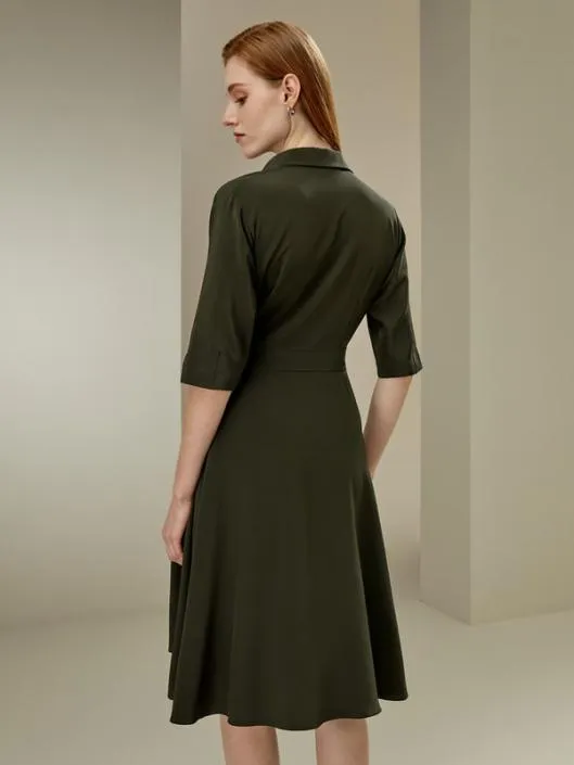 Silk Front Tie Vneck Wrap Dress Women Jumpsuits Lilysilk Dresses