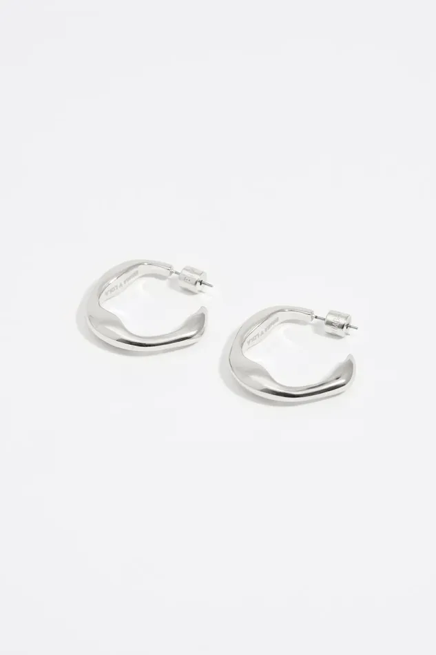 Silver Hoop Earrings Silver Women Bimba Y Lola Jewelry Silver Hoop Earrings Silver Women Bimba Y Lola Jewelry