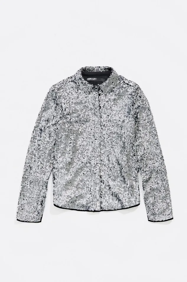 Silver Sequin Shirt Silver Women Bimba Y Lola Shirts