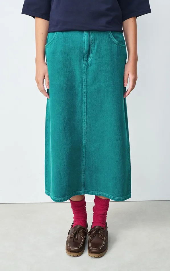 Skirt Nyolow Overdyed Emerald Women American Vintage Skirts