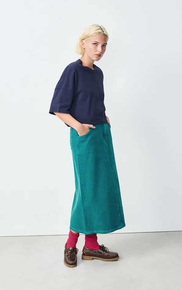 Skirt Nyolow Overdyed Emerald Women American Vintage Skirts Skirt Nyolow Overdyed Emerald Women American Vintage Skirts