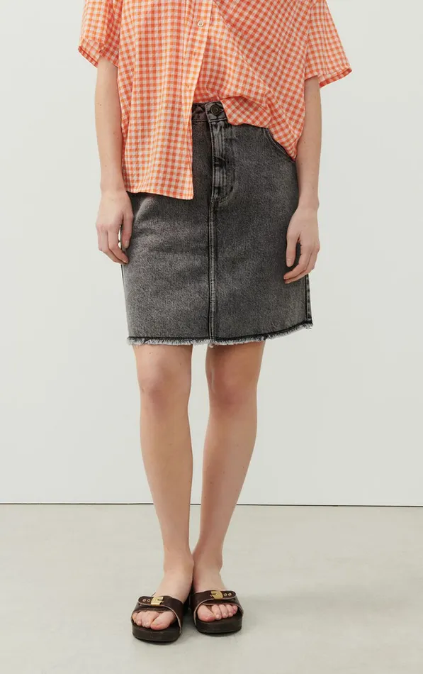 Skirt Yopday Grey Salt And Pepper Women American Vintage Skirts