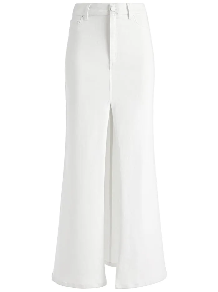 Skirts Women Alice Olivia Rye High Rise Maxi Skirt Off White