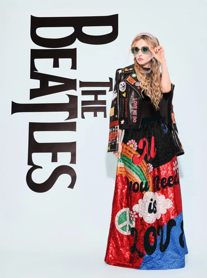 Skirts Women Alice Olivia The Beatles Tina Ballgown Skirt All You Need Is Love