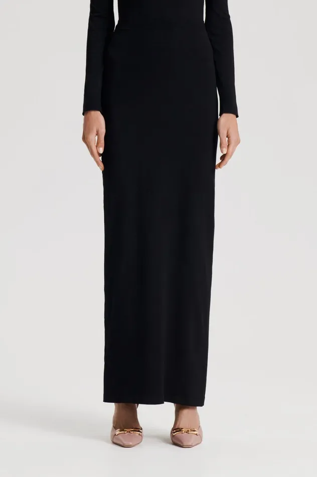 Skirts Women Scanlan Theodore MICRO KNIT SKIRT Black Skirts Women Scanlan Theodore MICRO KNIT SKIRT Black