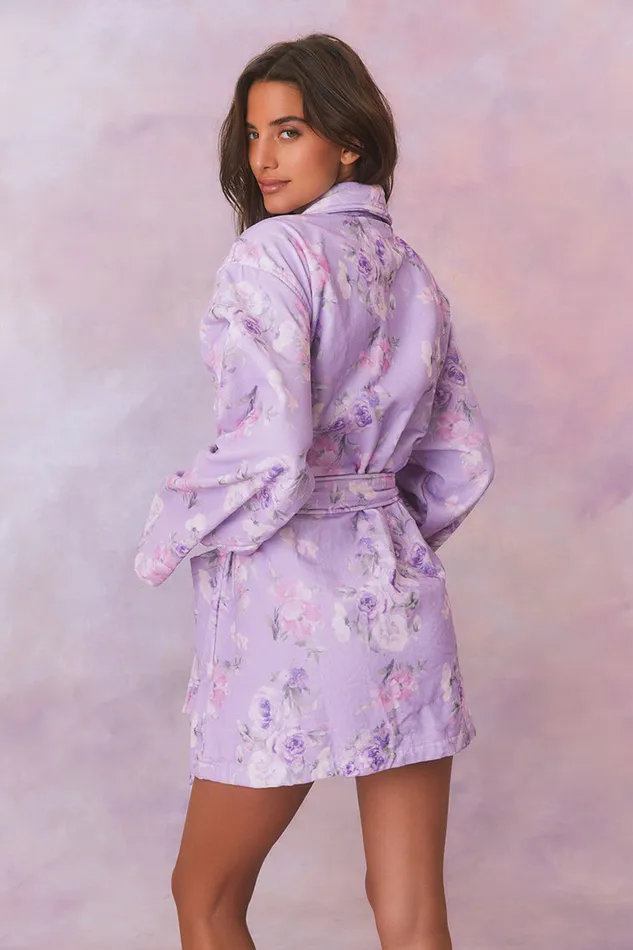 Sleepwear Women LoveShackFancy Indie Cotton Bath Robe Hibiscus