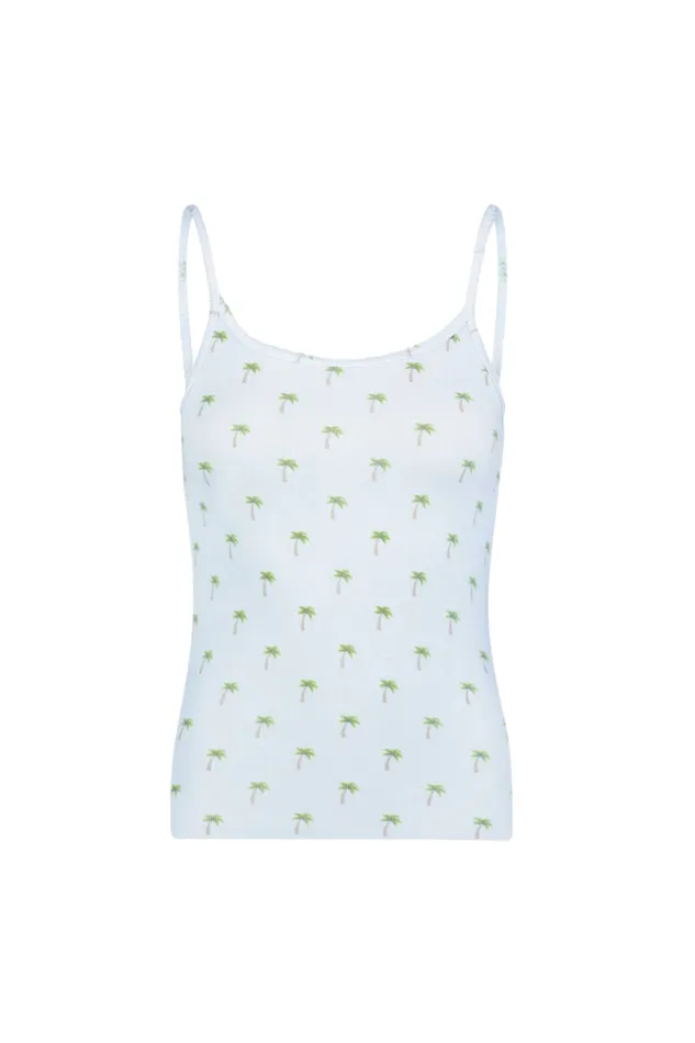 Sleepwear Women LoveShackFancy Polka Dot England Scoop Camisole Palm Sky Print