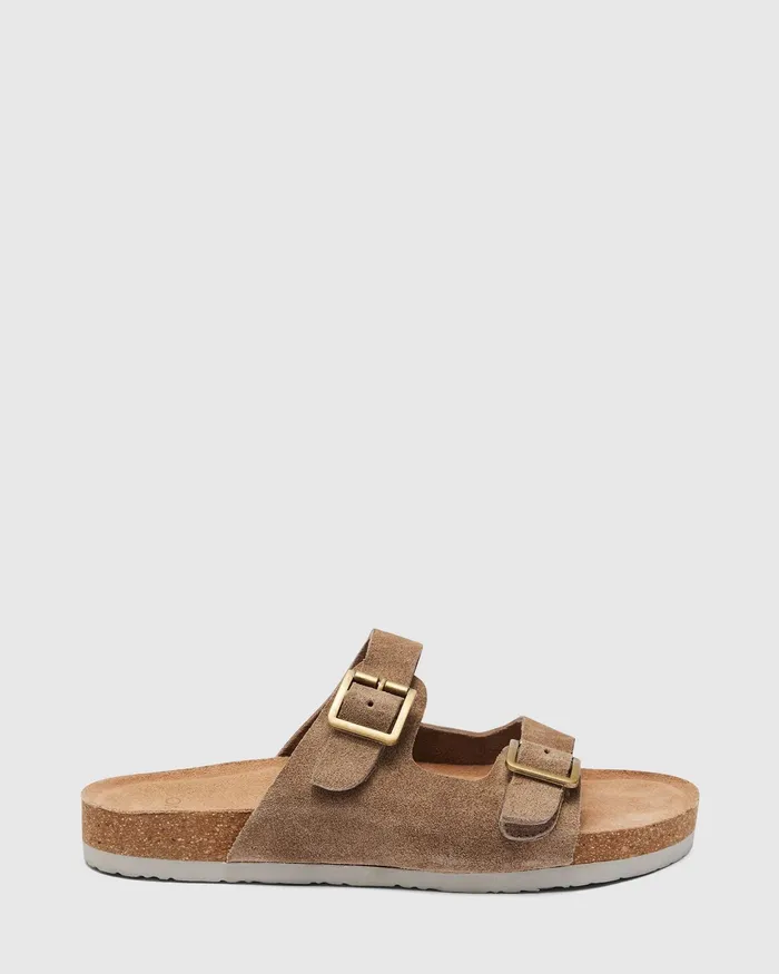 Slides Women NOVO Shoes SANTO TAUPE Sandals