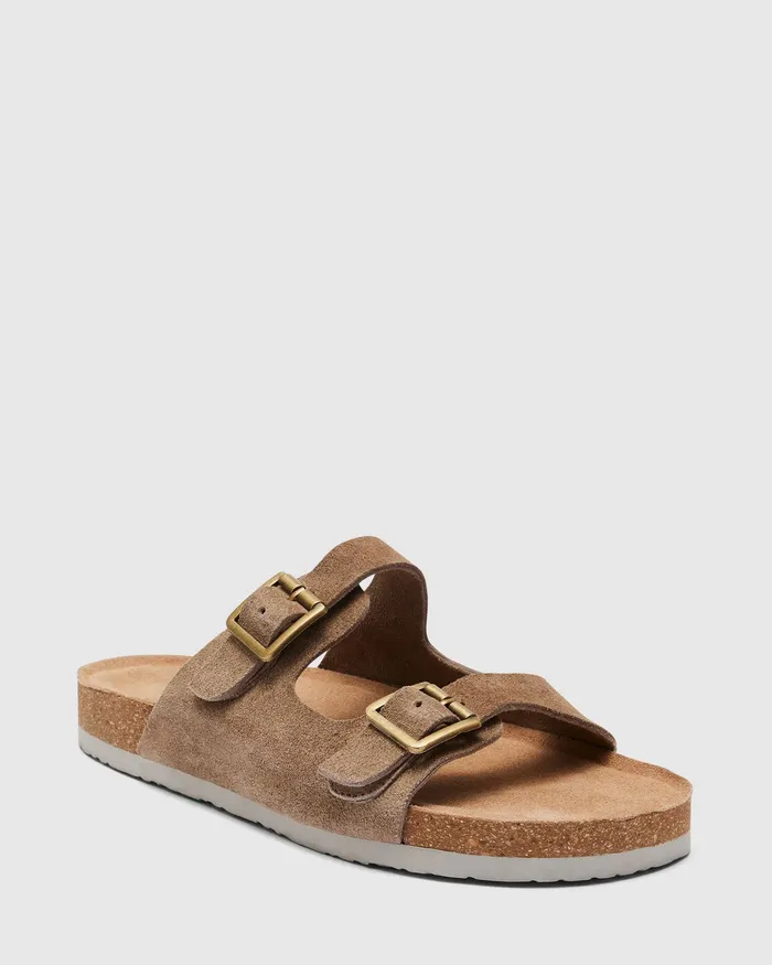 Slides Women NOVO Shoes SANTO TAUPE Sandals