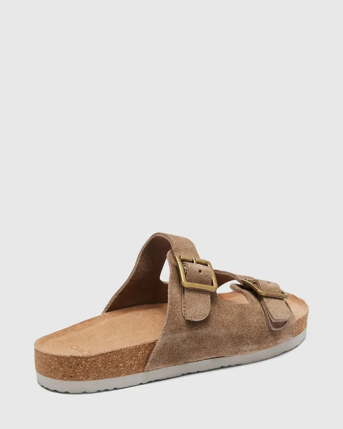 Slides Women NOVO Shoes SANTO TAUPE Sandals