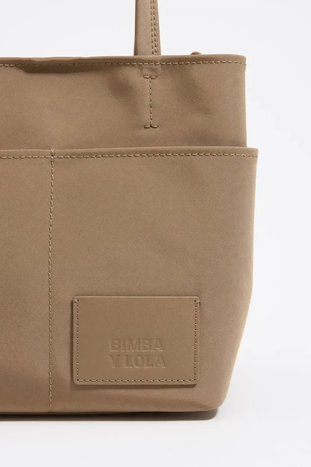 Small Bark Brown Nylon Chihuahua Bag Bark Women Bimba Y Lola Crossbody Bags