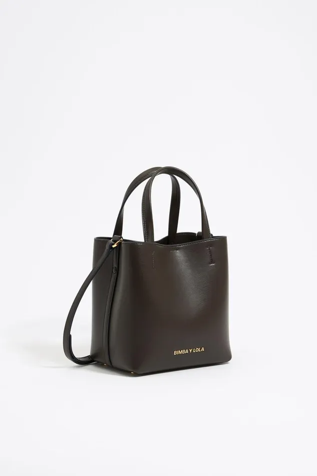 Small Olive Leather Chihuahua Bag Olive Women Bimba Y Lola Shoulder Bags
