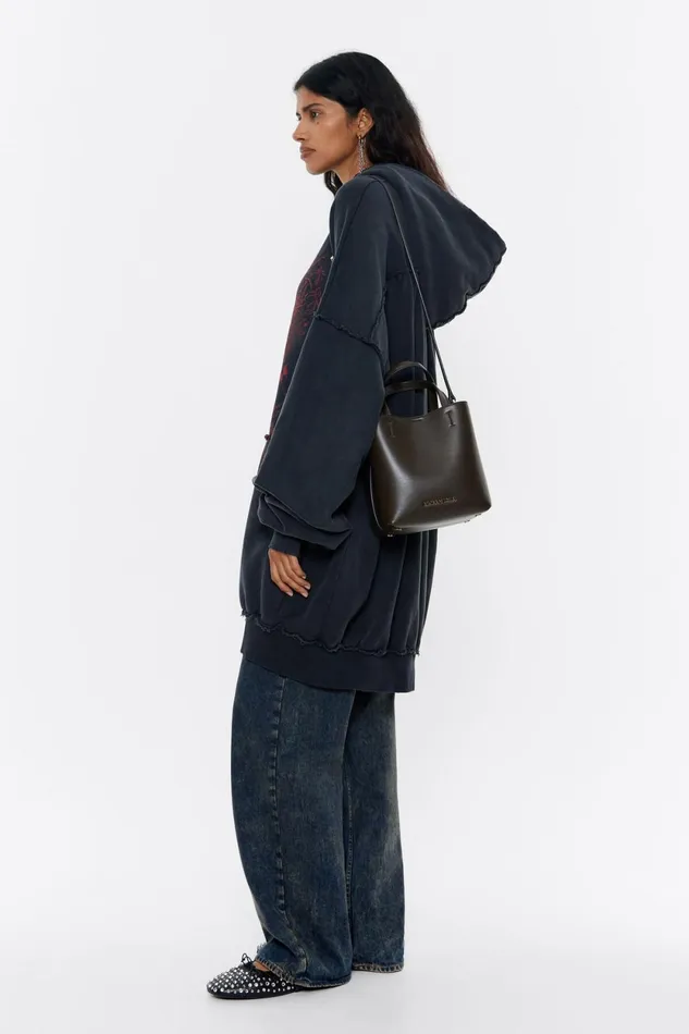 Small Olive Leather Chihuahua Bag Olive Women Bimba Y Lola Shoulder Bags