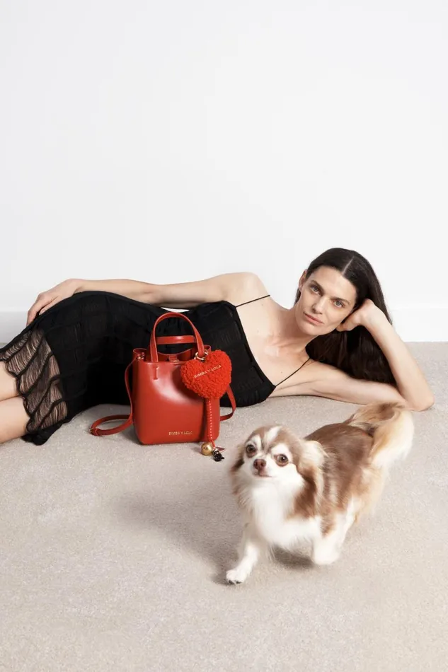 Small Red Leather Chihuahua Bag Red Women Bimba Y Lola Chihuahua Bags