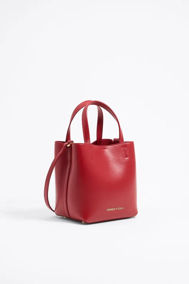 Small Red Leather Chihuahua Bag Red Women Bimba Y Lola Chihuahua Bags