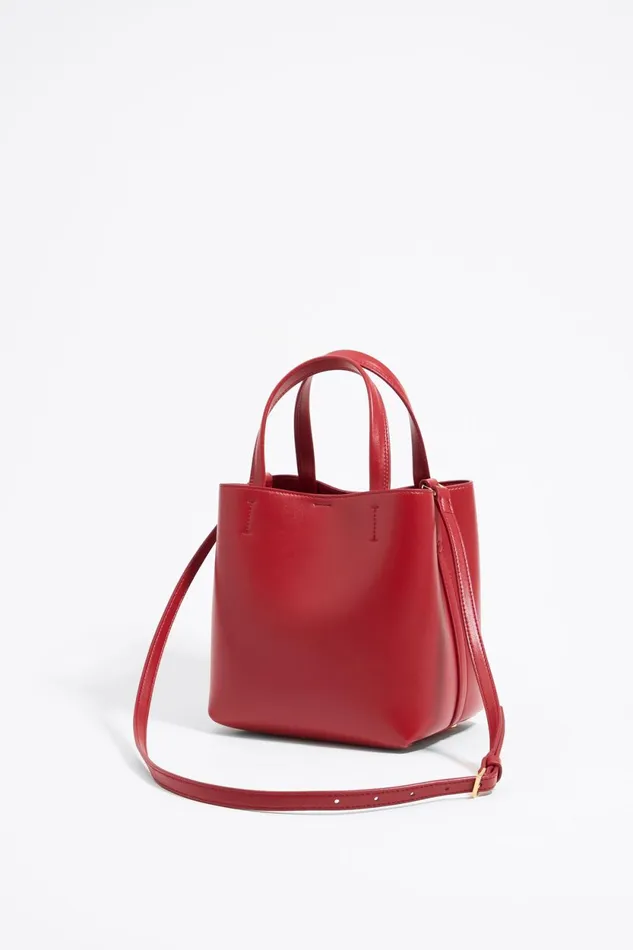 Small Red Leather Chihuahua Bag Red Women Bimba Y Lola Chihuahua Bags