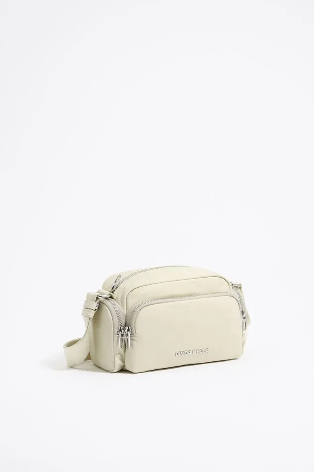 Small Stone White Nylon Crossbody Bag Stonewhite Women Bimba Y Lola Crossbody Bags Small Stone White Nylon Crossbody Bag Stonewhite Women Bimba Y Lola Crossbody Bags
