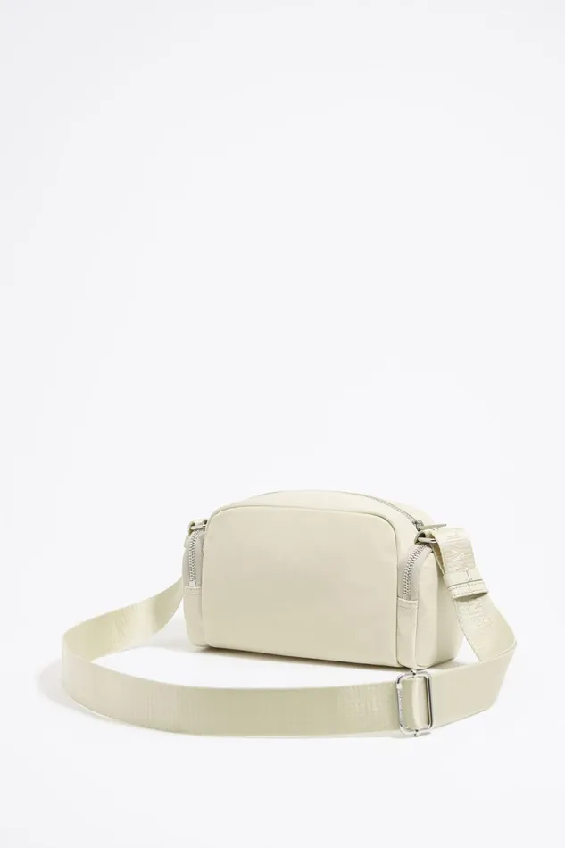 Small Stone White Nylon Crossbody Bag Stonewhite Women Bimba Y Lola Crossbody Bags Small Stone White Nylon Crossbody Bag Stonewhite Women Bimba Y Lola Crossbody Bags