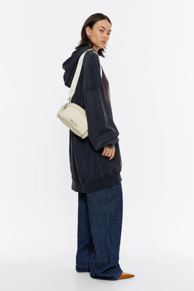 Small Stone White Nylon Crossbody Bag Stonewhite Women Bimba Y Lola Crossbody Bags Small Stone White Nylon Crossbody Bag Stonewhite Women Bimba Y Lola Crossbody Bags