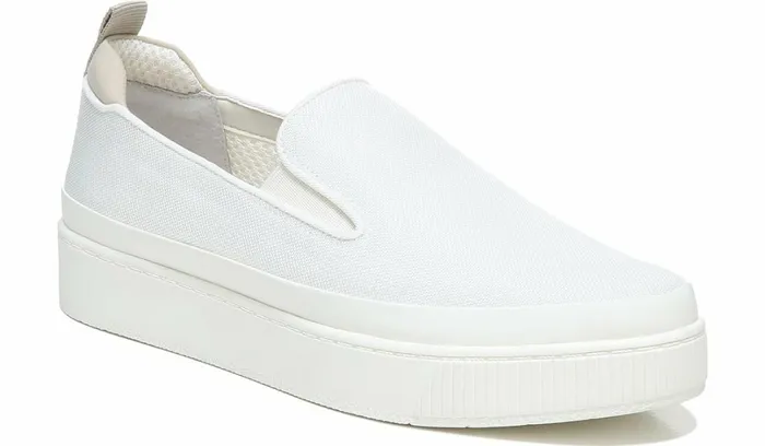 Sneakers Women Franco Sarto Franco Homer 4 Platform Slip On Sneaker White Fabric Sneakers Women Franco Sarto Franco Homer 4 Platform Slip On Sneaker White Fabric
