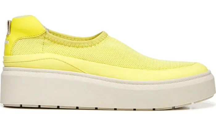 Sneakers Women Franco Sarto Franco Lin Platform Slip On Sneaker Yellow Fabric