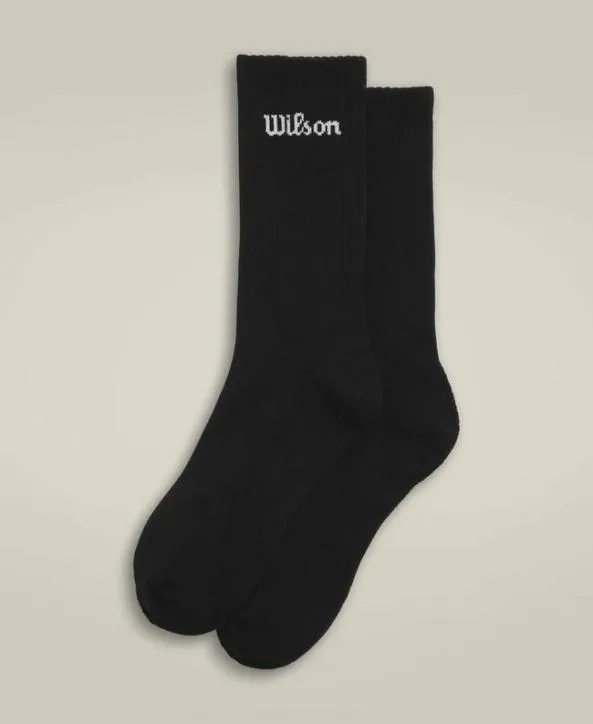 Socks Women Wilson U Crew Logo Sock Black
