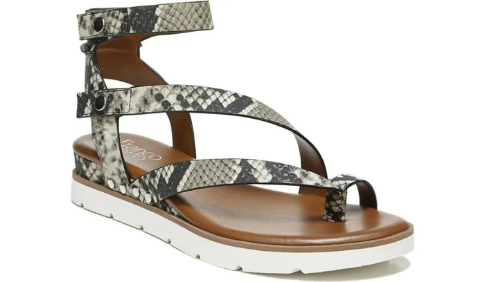 Sport Sandals Women Franco Sarto Franco Daven Gladiator Sandal Roccia Snake Faux Leather