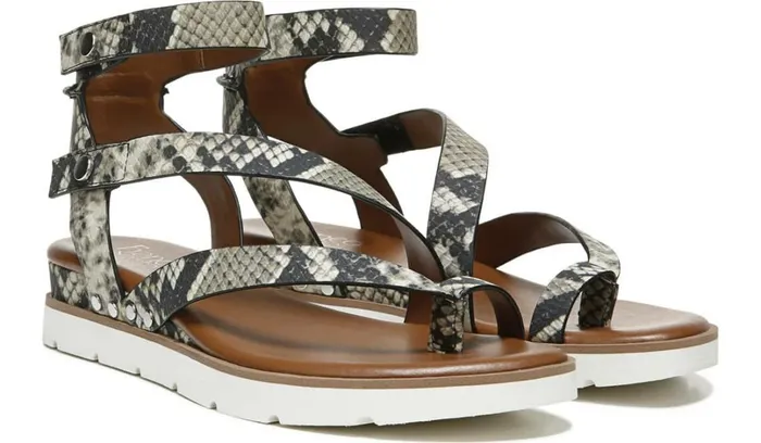 Sport Sandals Women Franco Sarto Franco Daven Gladiator Sandal Roccia Snake Faux Leather