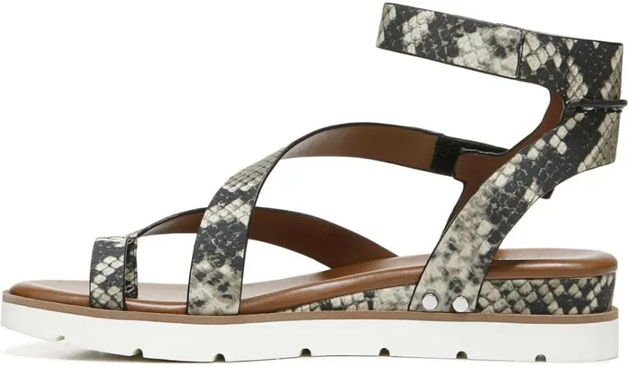 Sport Sandals Women Franco Sarto Franco Daven Gladiator Sandal Roccia Snake Faux Leather
