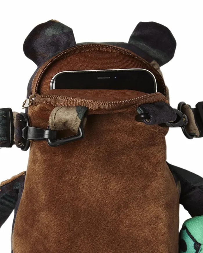 SPRAYGROUND BEARCUB BACKPACK 8211 CAMOCHECK MONEYBEAR Bags