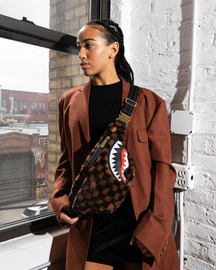 SPRAYGROUND FURRR SHARKS IN PARIS SAVVY CROSSBODY Bags