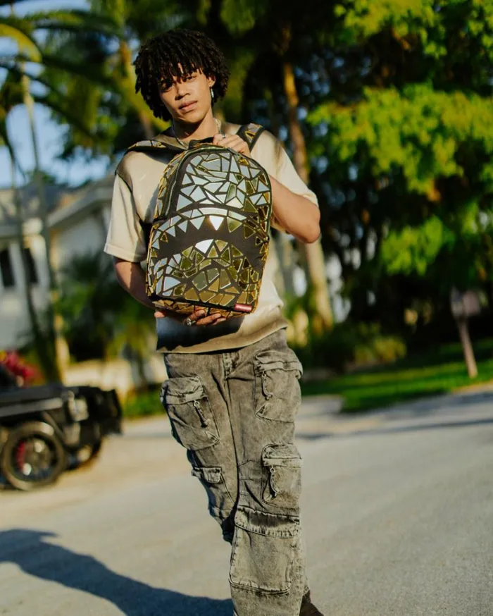 SPRAYGROUND HAND MADE MIRROR SHARK BURST 8211 SUPER EXCLUSIVE Bags