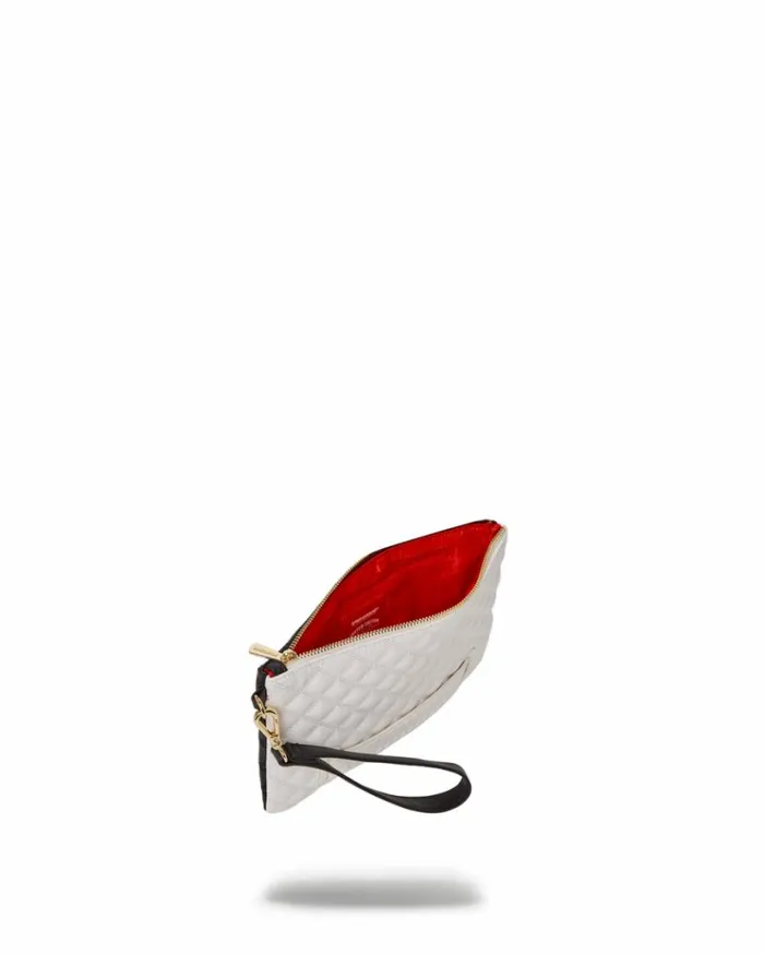 SPRAYGROUND LEVELED UP SPLIT QUILT SHARK CROSSOVER CLUTCH Bags