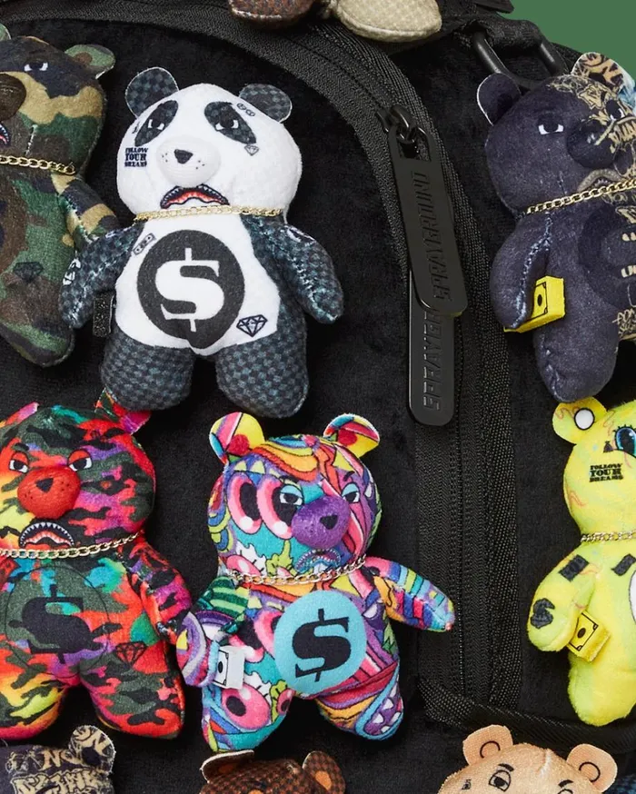 SPRAYGROUND PACK OF BEARS REAL PLUSH BEARS RUNWAY PIECE BACKPACK 8211 SUPER EXCLUSIVE Bags