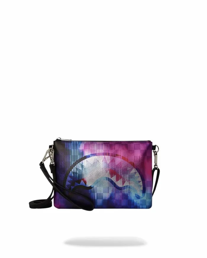 SPRAYGROUND SHARKCLUB ELECTRONICA CROSSOVER CLUTCH Bags