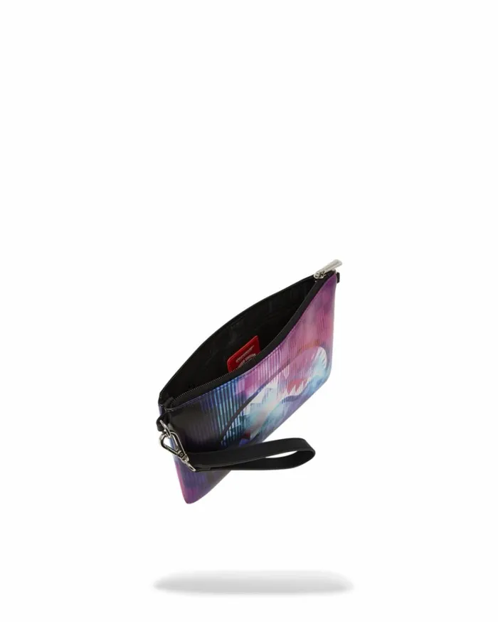 SPRAYGROUND SHARKCLUB ELECTRONICA CROSSOVER CLUTCH Bags